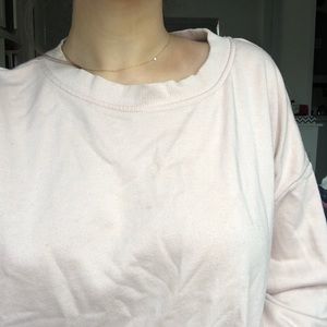LIGHT PINK GAP SWEATER